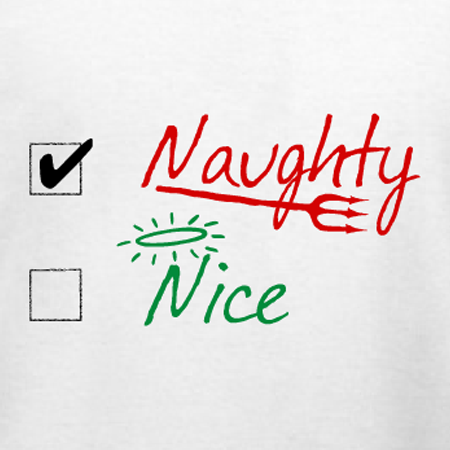 Naughty Ore Nice Christmas Holiday T-Shirt Design