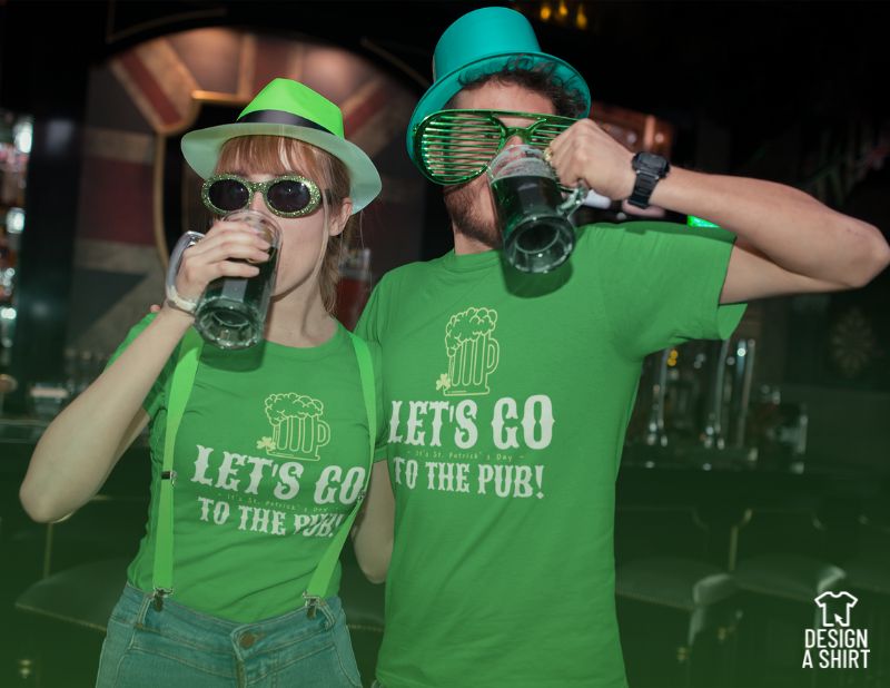 Create Couples T-Shirts For St. Patrick's Day